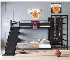 Full size activity bunk bed
