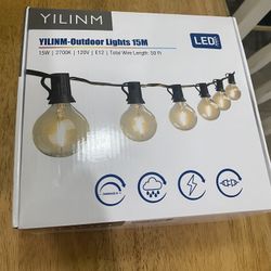 Outdoor String Lights LED 50ft