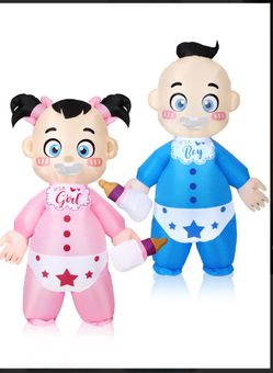 Inflatable Baby Costume Set Boy and Girl