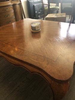 Solid maple coffee table