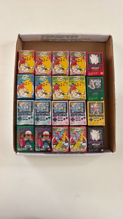 1990’s Pokémon Mini Figure Empty Boxes. 20 Boxes 1999 Bandai Japan