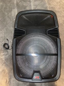 QFX 15” Bluetooth Speaker Rechargeable Speaker Model TMS-1560