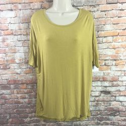 LulaRoe Irma mustard yellow t shirt XS