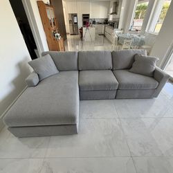 New Gray Sectional Couch 