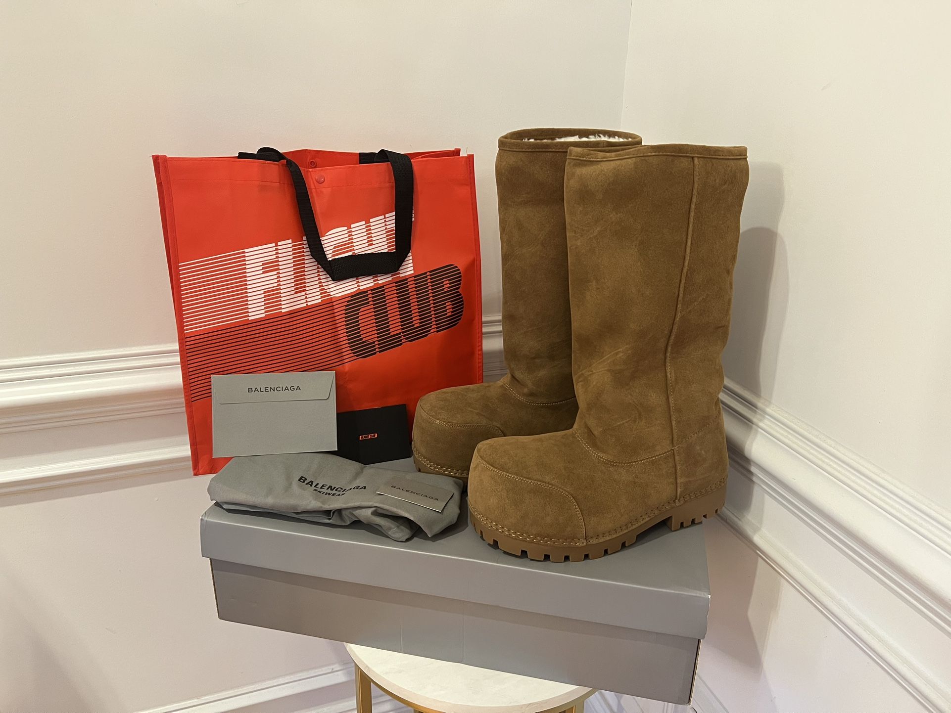 🥶 Balenciaga Men's Alaska Fur High Boots – Men’s 11.5/12 Ready for Pickup!
