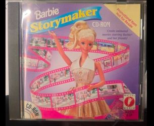Vintage Mattel Barbie Doll Storymaker Cd-rom CD