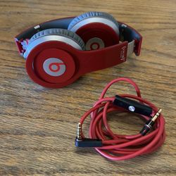 Dr. Dre Beats Solo HD Special Edition Red Monster Headphones 