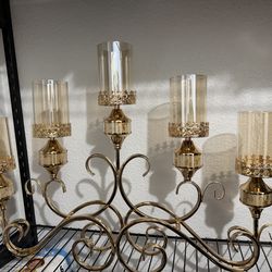 Gold candle decor home decor