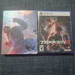 Sealed Tekken 8 PS5 W/Steel Case & DLC