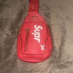 Supreme X Louis Vuitton Red bag