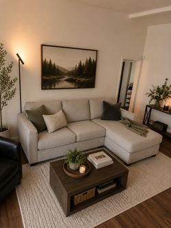 West Elm Haven Sectional Sofa w/ Chaise – 98” – Excellent Condition