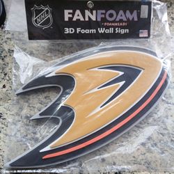 Anaheim ducks 3D Foam Wall Sign
