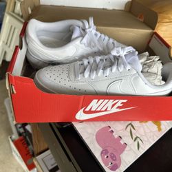 White Nike Court Vision 8 1/2 Shoe 