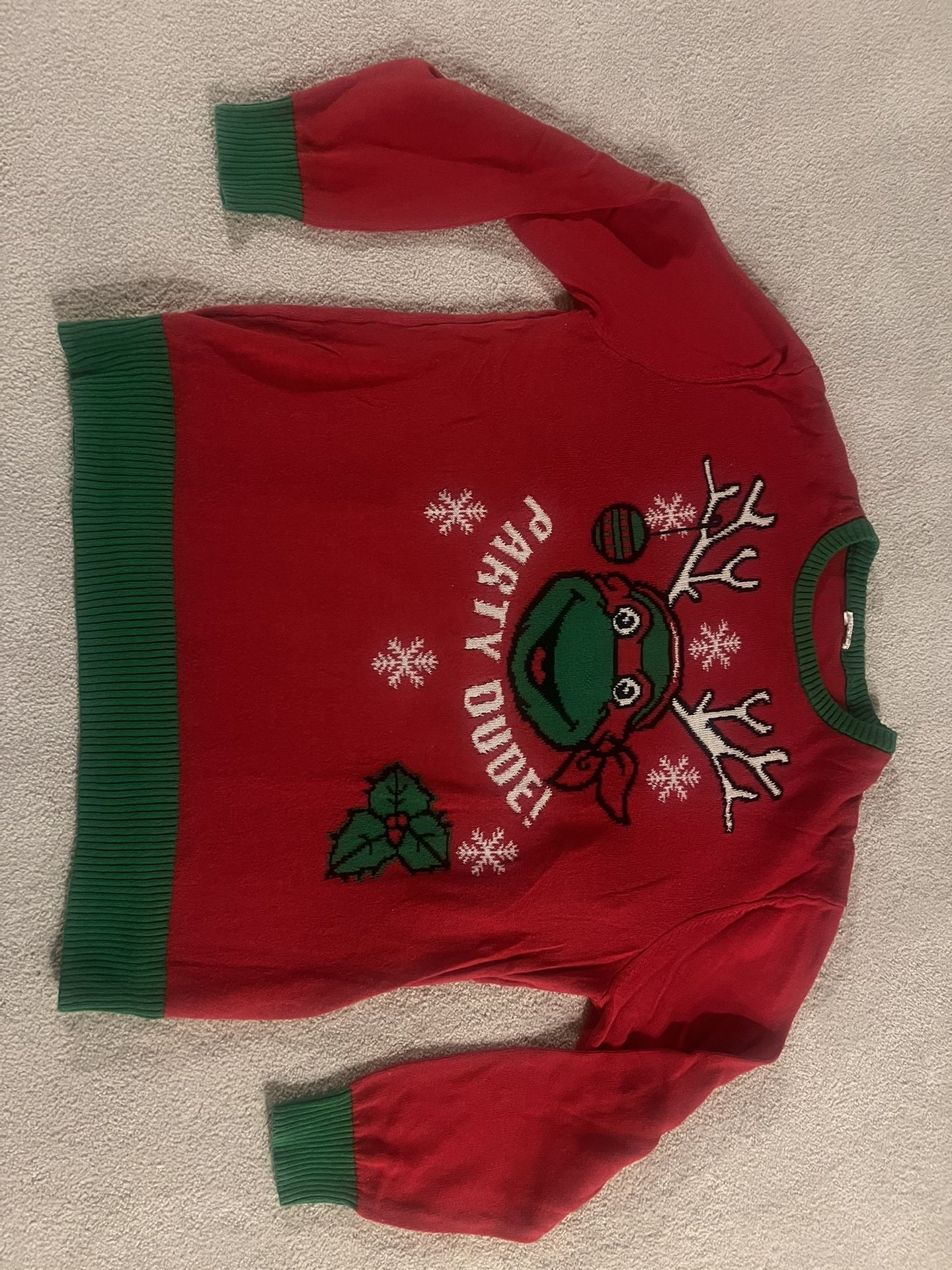 TMNT Ninja turtles Raphael Ugly Christmas Sweater Vintage