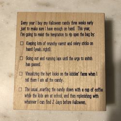 Halloween Rubber Stamp