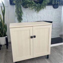 Modern Beige Buffet Sideboard Cabinet
