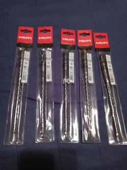 5 Hilti 1/4" Masonry Drill Bit New In Package