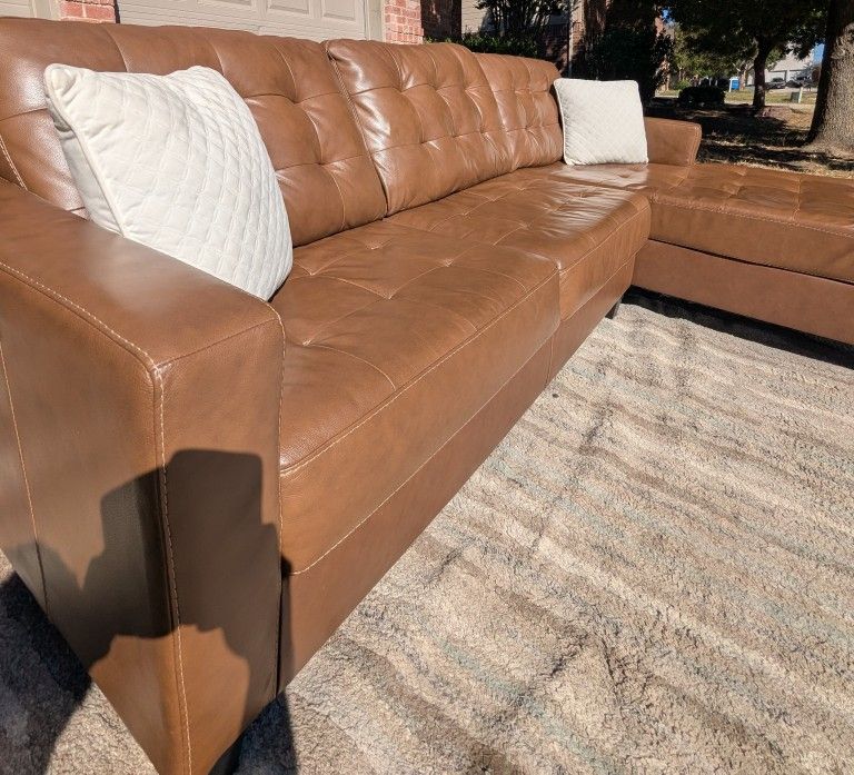 Genuine Leather Sectional Couch, DELIVERY AVAILABLE!!