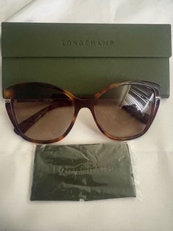 Brand new long champ tortoiseshell, cat eye sunglasses