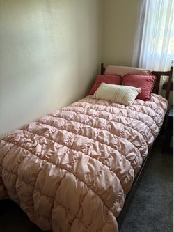 Twin Bed with Comforter