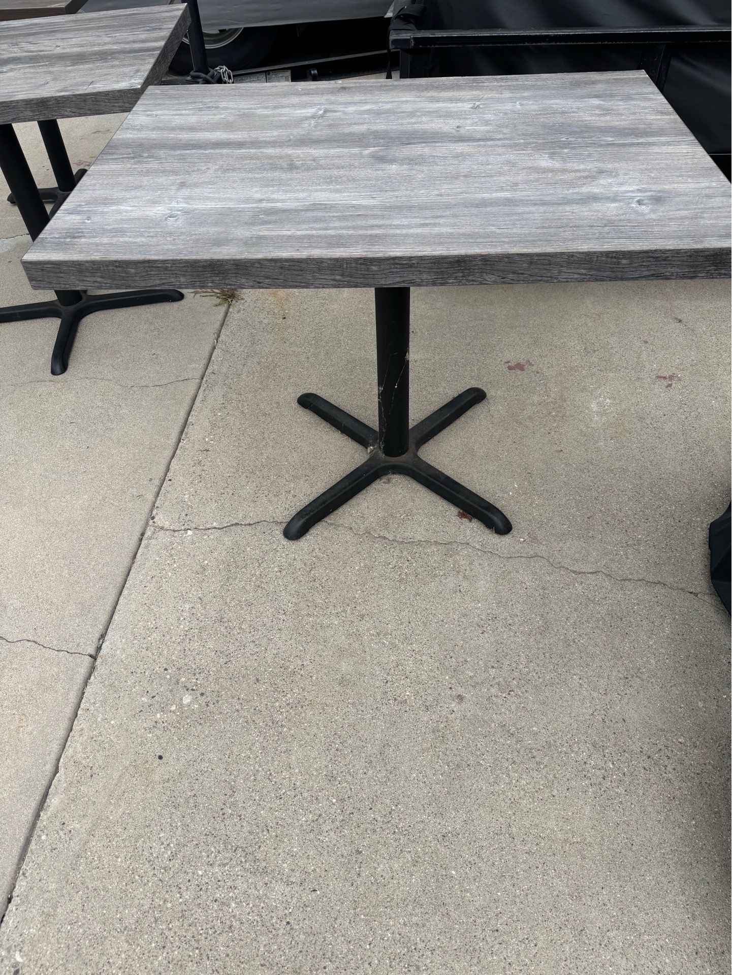 3 restaurant tables