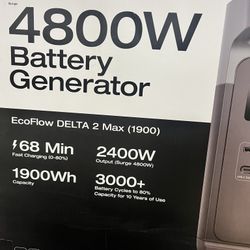 Ecoflow Battery Generator 