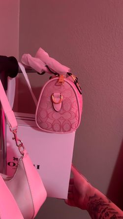 Pink coach purse