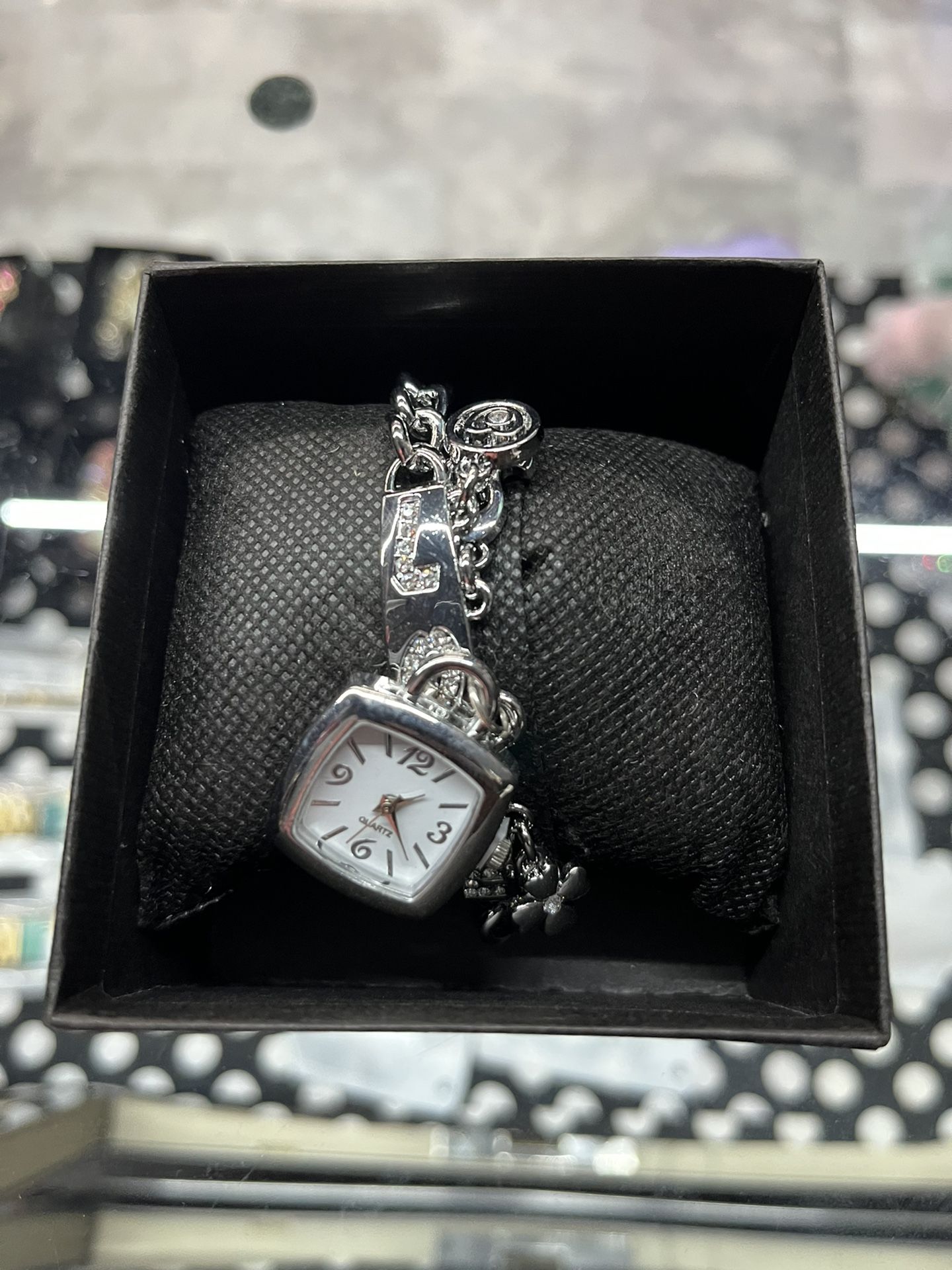 Silver Love Bracelet Watch