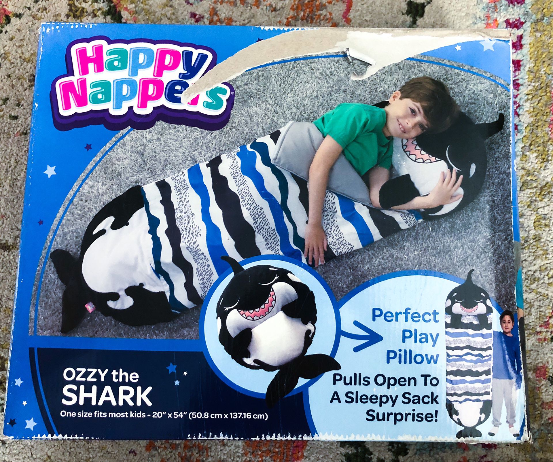 NEW Happy Mappers Sleeping Bag Pillow Stuffed Animal 