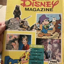 Vintage Disney Magazine October 1976 With Debbie Reynolds Mickey Mouse.