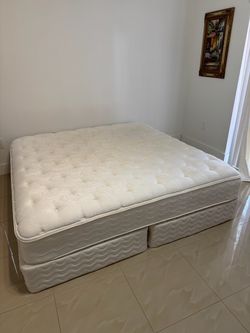 King Pillow Top Mattress with Box Spring