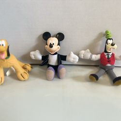 Set Of 3 Disney ~ House of Mouse McDonald's Happy Meal Toys Mickey Pluto Goofy