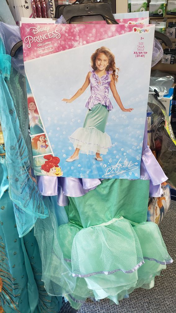 Disney princess Ariel child costume 3+ size XS/EP/TP 3T-4T