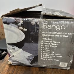 Vintage Sango Translucent China Set Of  48