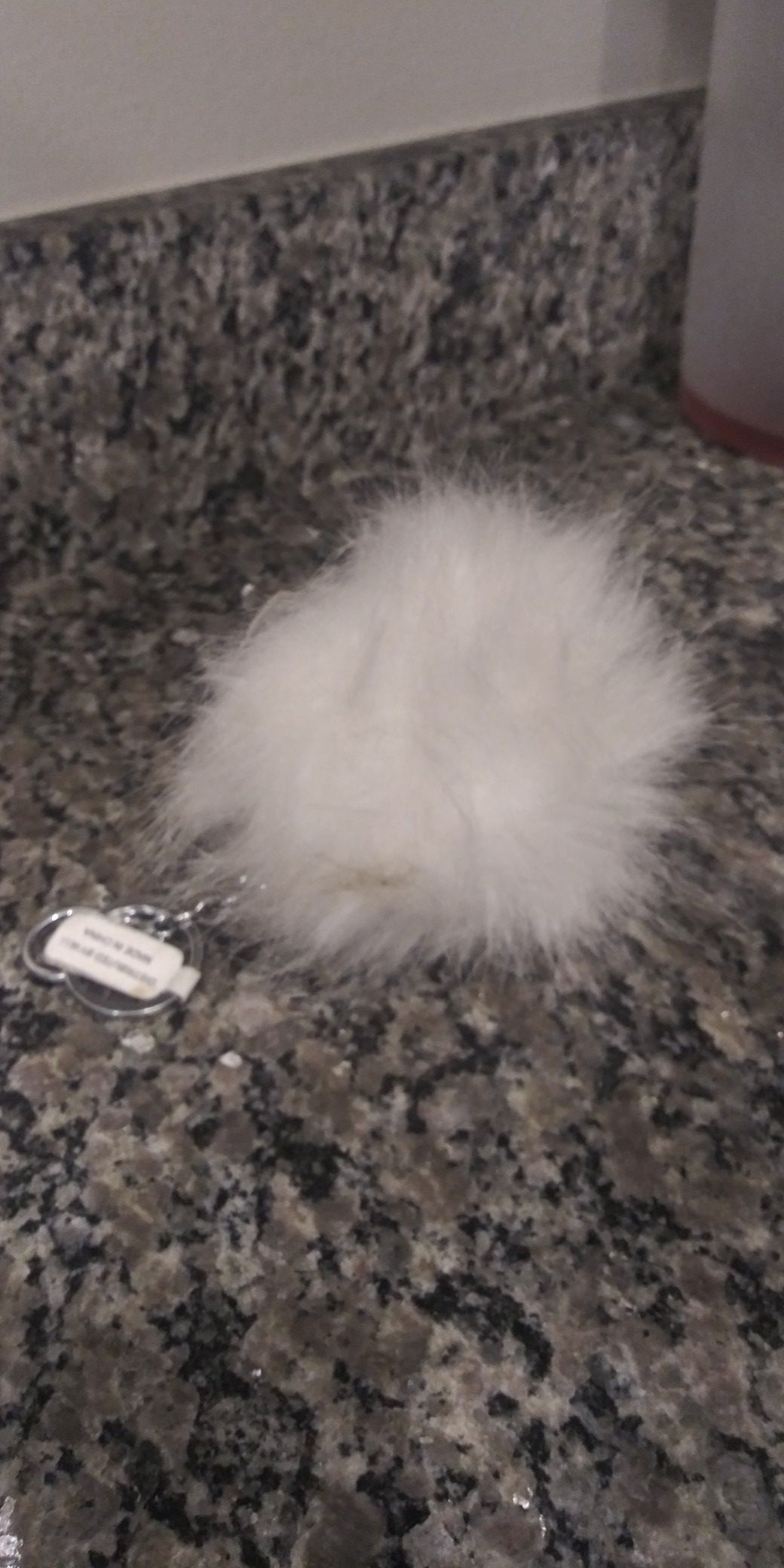 Fuzzy Hairy key chain 3"