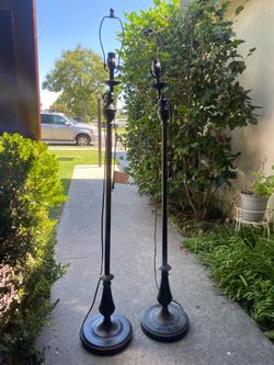 Hamilton Bay Candlestick Floor Lamps (2)