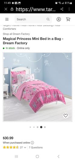 Princess Bed In Bag Comforter Set Twin