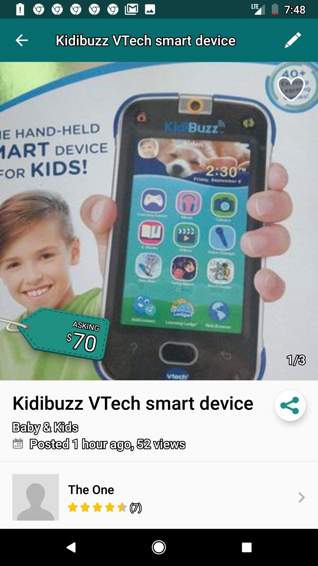 VTech kidibuzz smart phone