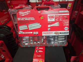 MILWAUKEE PACKOUT 106 PC 1/4 & 3/8 METRIC AND SAE