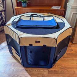 NEW Foldable Portable Soft 45"x 45" x 24" Pet Playpen Exercise Dog Cat Puppy -$70 Retail