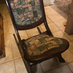 Small antique folding rocking chair