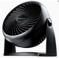 new open box Honeywell Turbo Force Air Circulator Personal Portable Durable Fan Black   3 speed settings  Carrying handle Head pivots 90 degrees 