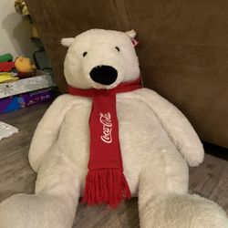 Coca-cola Arctic Home Plush Polar Bear 2011 World Wildlife Fund Collectors Item