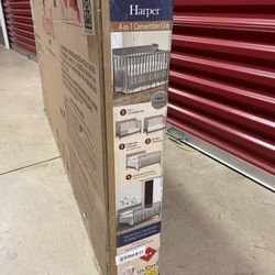 Oxford Baby Harper 4 In 1 Convertible Crib in Dove Gray