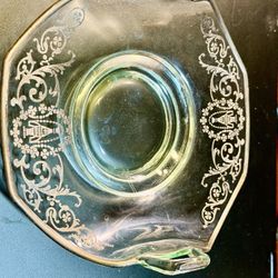 Fostoria "June" or "Toujours Minuet" pattern bonbon dish or lemon plate