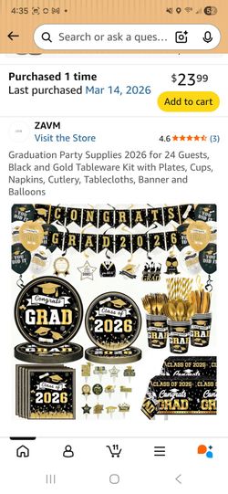 Graduation set for 24 guests