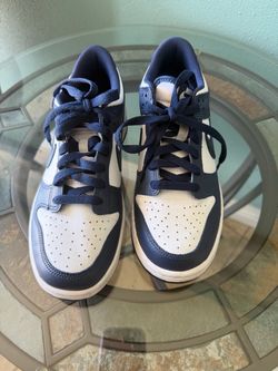 Nike Dunk Low Navy and White Sneakers