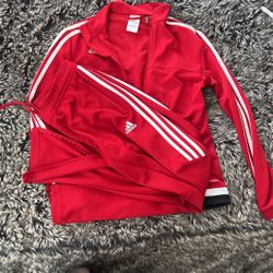 Red Adidas Track Set
