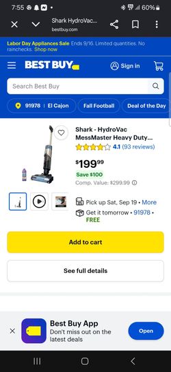 Shark HydroVac MessMaster Heavy Duty Vacuum