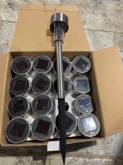 16pcs Solar Garden Stake Lights – Bulk Lot